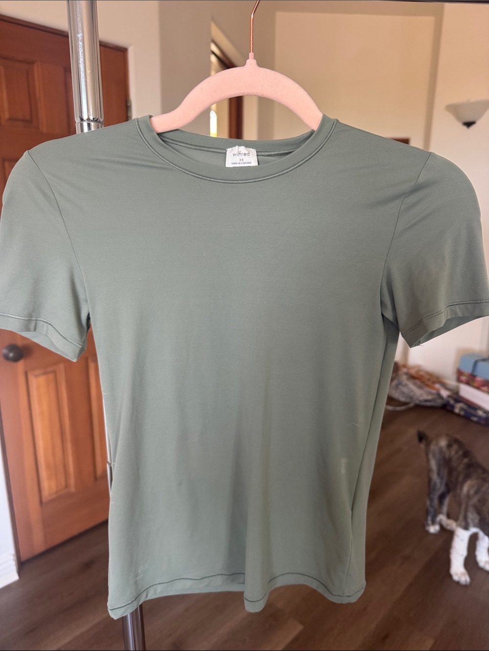 Wilfred Short Sleeve Crew T-Shirt in Olive